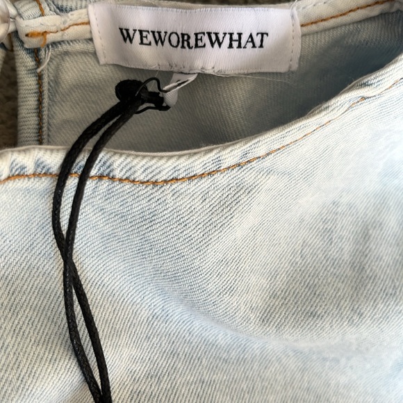 NWT WeWoreWhat Cropped Denim Top - Picture 9 of 13